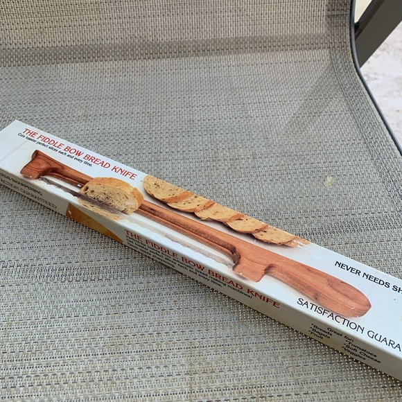 Vintage Bread Knife Crafted From Wood and Famous for Use Cutting Loaves of Bread - Picture 2 of 9